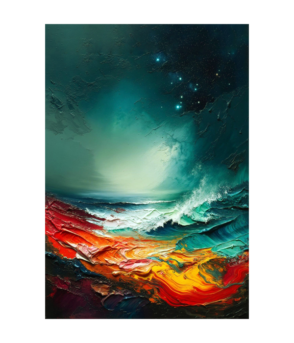 M150 portrait_ 45x65 Modern art_A Celestial Tide - Image 1