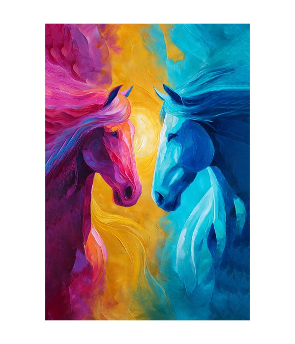M195 portrait_ 45x65 Modern art_A Dual Spirit - Image 1