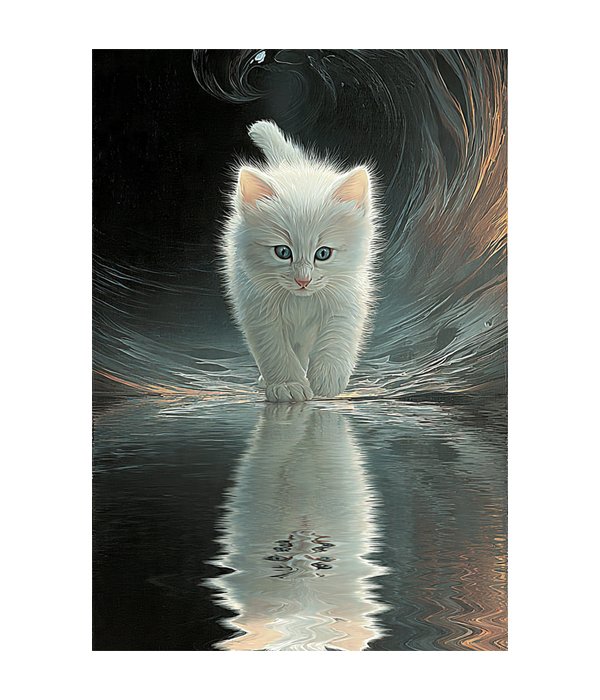 M204 portrait_ 45x65 Modern art_A Quiet Courage - Image 1