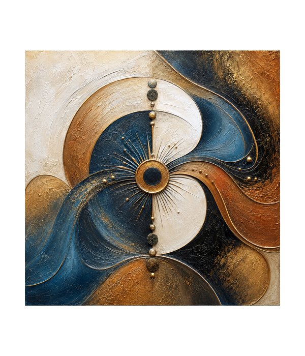 M219 square_ 45x45 Modern art_A Celestial Balance - Image 1