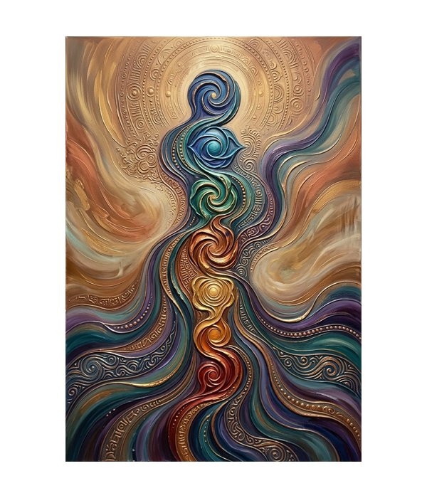 M223 portrait_ 45x65 Modern art_A Kundalini Rising - Image 1