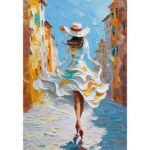 Sunlit Stroll in White