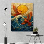 Phoenix Rising Over the Golden Tide - Image 3