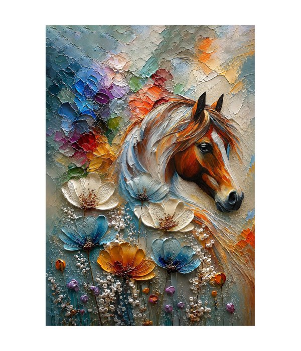 M246 portrait_ 45x65 Modern art_A (1) Bloom of Strength - Image 1
