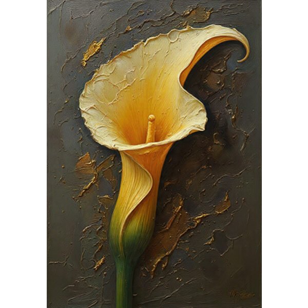 Golden Calla Elegance