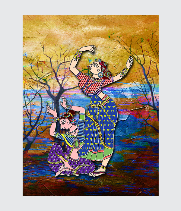Bharat-Natyam_40x60-inch_1 Rhythm of the Sacred Dawn - Image 1