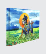 Divine Melody - Krishna with Flute at Sunset - Image 2
