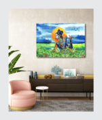 Divine Melody - Krishna with Flute at Sunset - Image 3