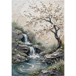 Serenity by the Blossoming Stream