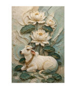 Divine Cow and Lots - Canvas Painting