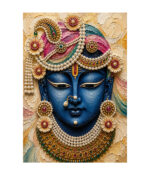 Krishna blue wall art