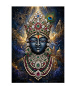 Divine Krishna Jewel Canvas