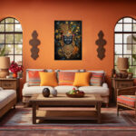 Shree Nath Ji Black Face 3D Canvas - Image 3