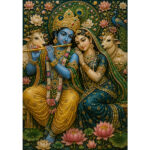 Radha Krishna Divine Love Canvas