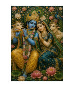 Radha Krishna Divine Love Canvas
