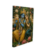 Radha Krishna Divine Love Canvas - Image 2