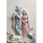 Pastel Radha Krishna