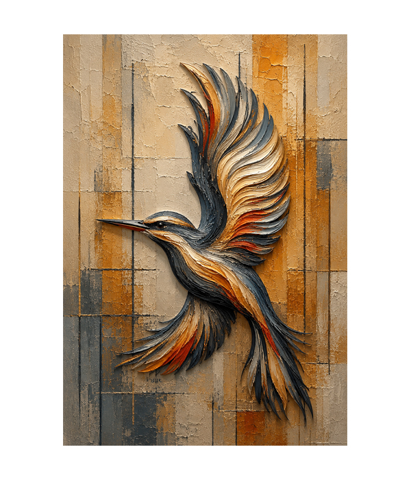 M372 portrait_ 45x65 Modern art_A Soaring Elegance - Image 1