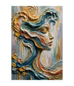 Ethereal Flow – Abstract Woman Face
