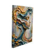 Ethereal Flow – Abstract Woman Face - Image 2