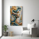 Ethereal Flow – Abstract Woman Face - Image 3