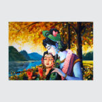 Divine Melody by the Autumn Lake