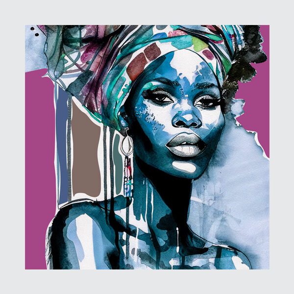 Soul of Africa - The Watercolor Tribal Queen