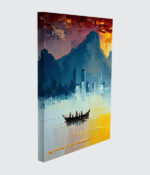 Golden Voyage - The Mountain Lake at Dusk - Image 2