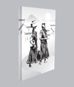 Desert Companions - Monochrome Panihari Village Art - Image 2