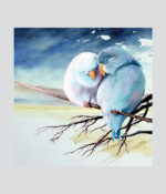 Together in Solitude - The Blue Love Birds