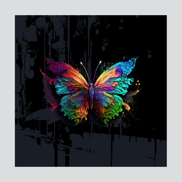 The Rainbow Splash Butterfly