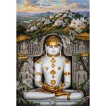 White Jain Tirthankar with Palitana Temple