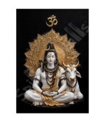 Lord Shiva Meditating with Nandi