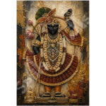 Rustic Shrinathji Lotus Blessing