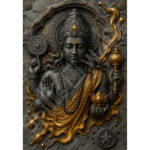 Golden Drape Lord Vishnu