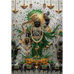 Govardhan Shrinathji 3D Lotus Canvas