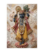 Divine Krishna with Peacock Feathers