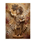 Divine Krishna in Golden Grace