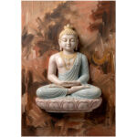 The Marble Buddha in Serene Meditation