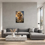 Powerful Hanuman Canvas - Image 3