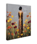 Golden Woman in a Poppy Garden - Image 2