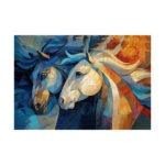 Majestic Blue Horses