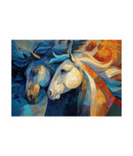 Majestic Blue Horses
