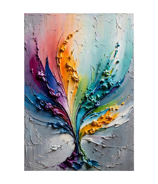 M380 portrait_ 45x65 Modern art_A Blooming Spectrum - Image 1
