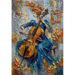 Melody in Impasto Blue