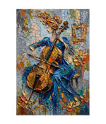 Melody in Impasto Blue