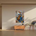Melody in Impasto Blue - Image 3