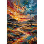 African Sunset Savanna