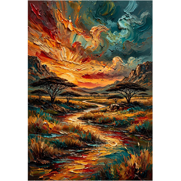 African Sunset Savanna