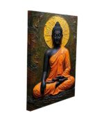 Meditating Buddha Golden Halo - Image 2